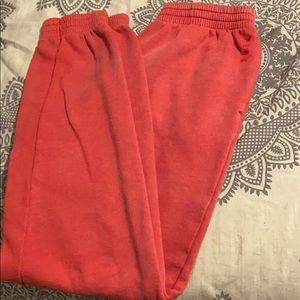 pink Victoria’s Secret sweat pants